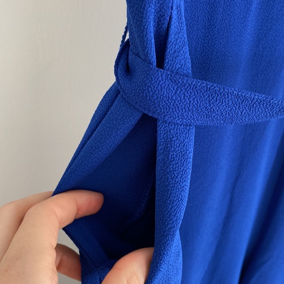 MICHAEL Michael Kors Twilight Blue D Ring Belt Cropped Pant Jumpsuit - Picture 9 of 16